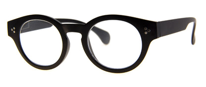 Black Hip Round Reading Glasses for Men & Women