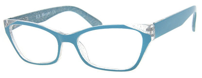 Dark Blue - Funky, Designer Cat Eye Womens Readers