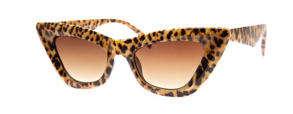 Zebra-print cat-eye sunglasses