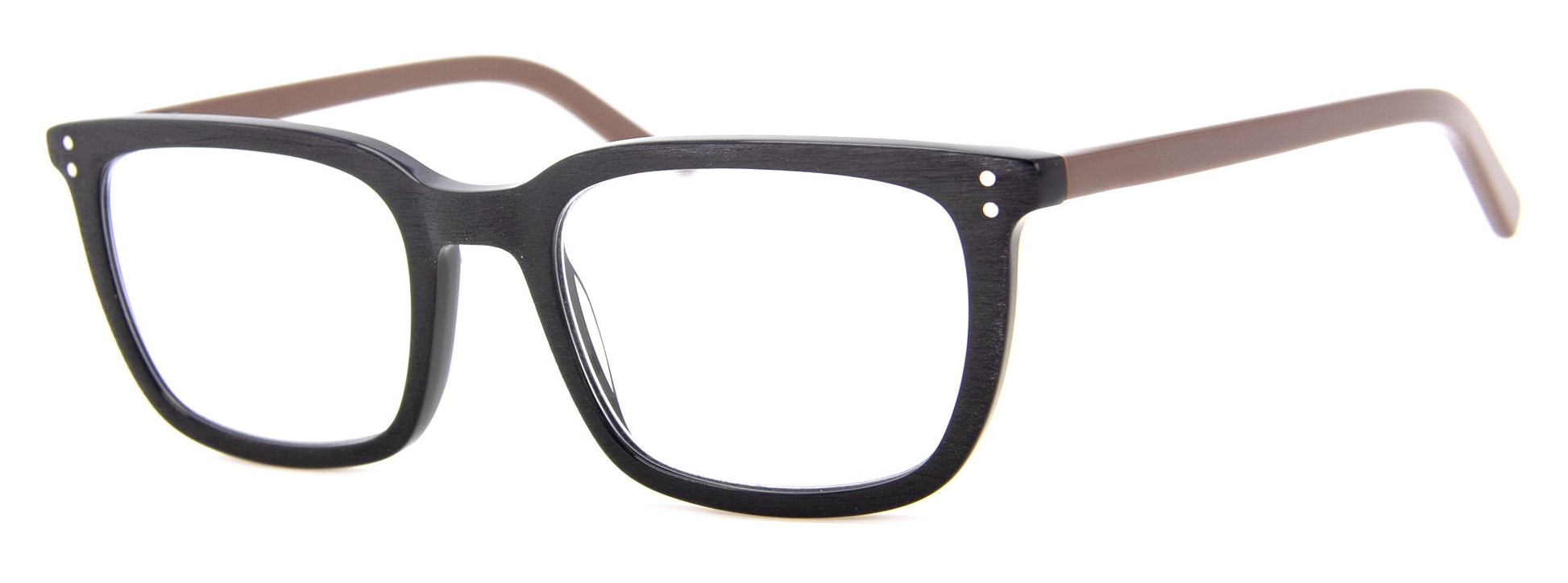 Black - Womens & Mens Rectangular Reading Glasses