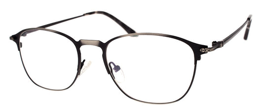 Matte Black Metal Frame Reading Glasses for Women & Men