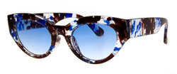 Grey Tortoise Hip Cat Eye Sunglasses