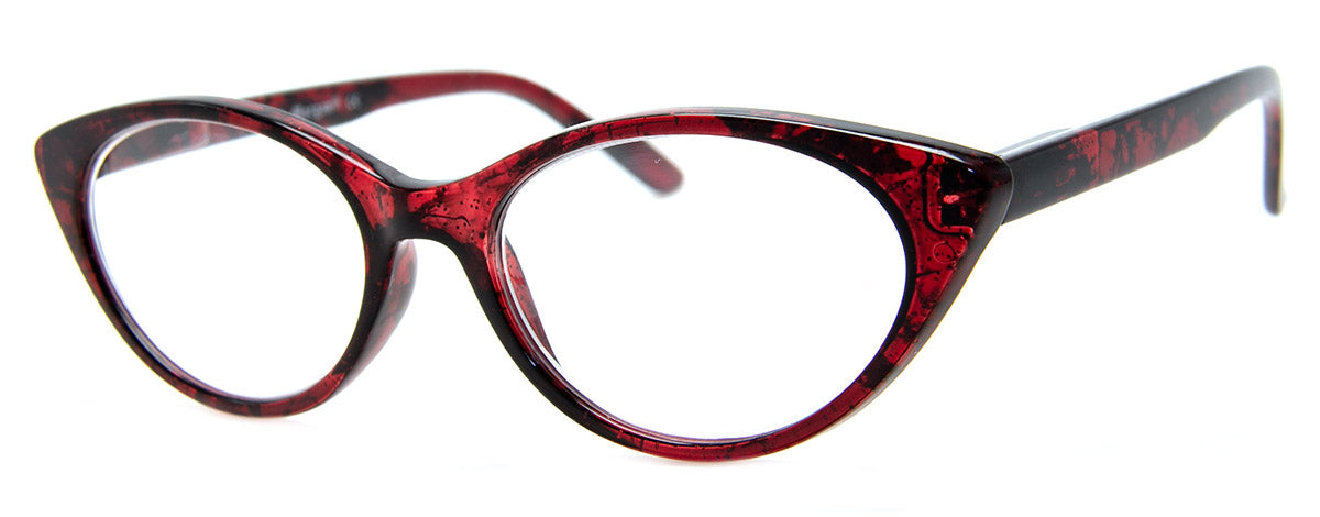 Green - Glitter Embedded Cat Eye Reading Glasses