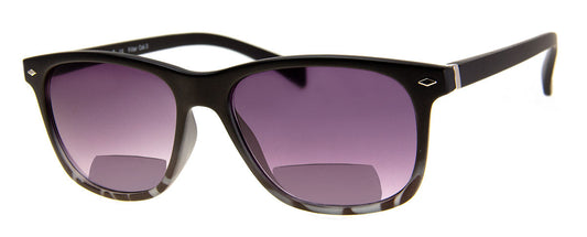 Black - Sunglass Readers in a Vintage, Rectangular Frame